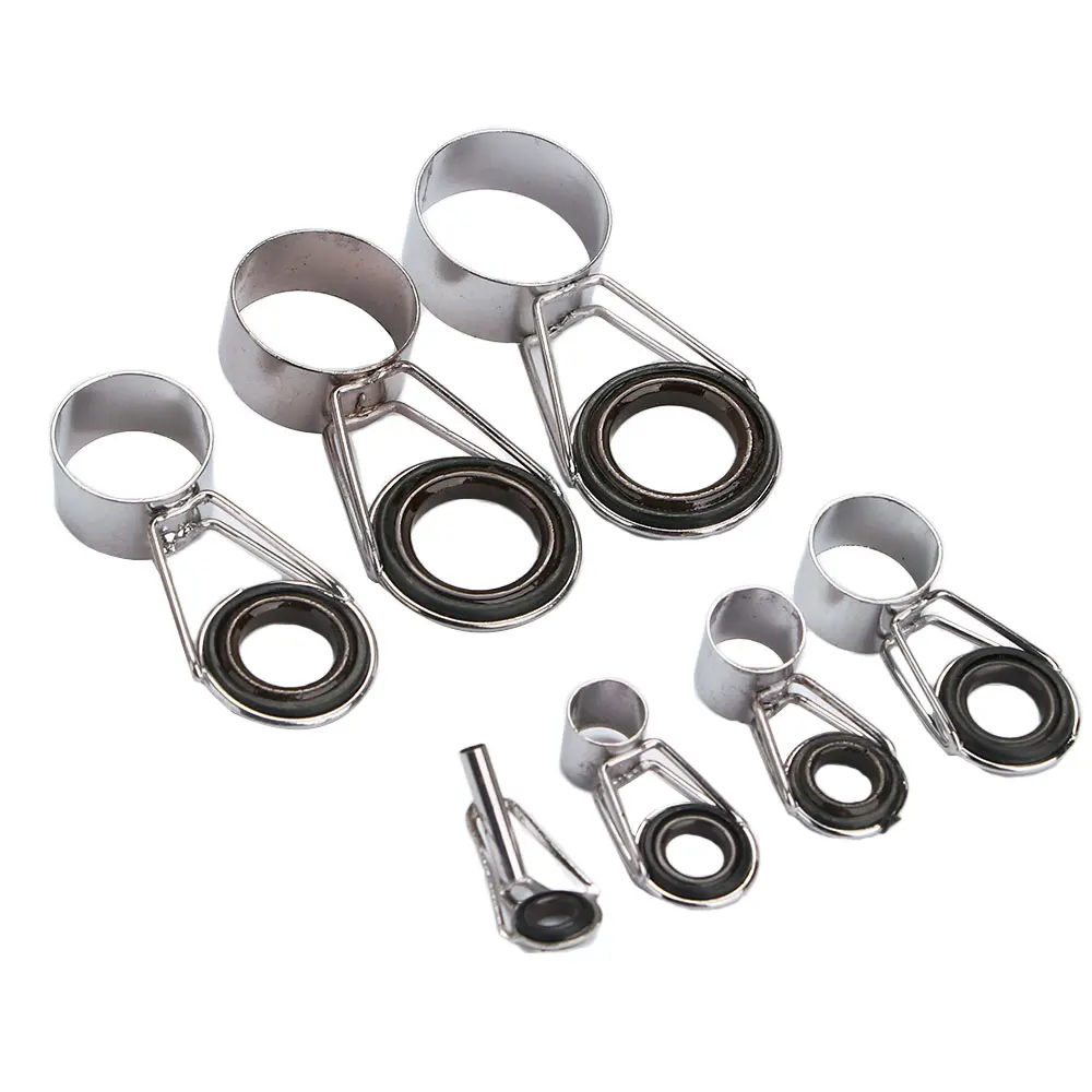 

Raft Tackle Tip Repair DIY Telescopic Line Ring Fishing Rod Guides 7PCS