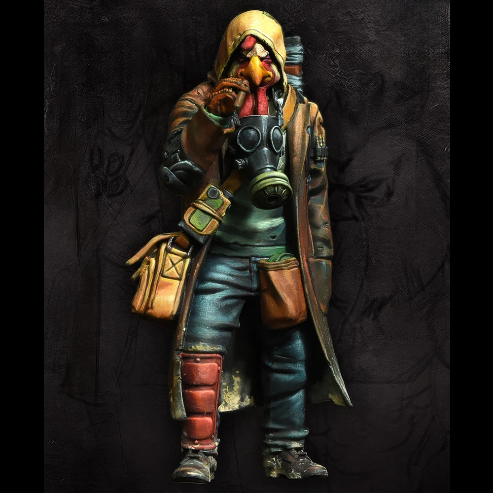 Model Kit Zombie - Harzmodellfigur, 1/24 Dr. Calm, GK, Fantasy-Thema,