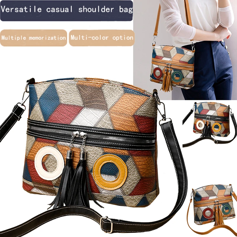 

Fashionable Checkered Crossbody Bag, Lightweight and Simple, Can Be Carried on One Shoulder, Can Be Carried at Social Gatherings