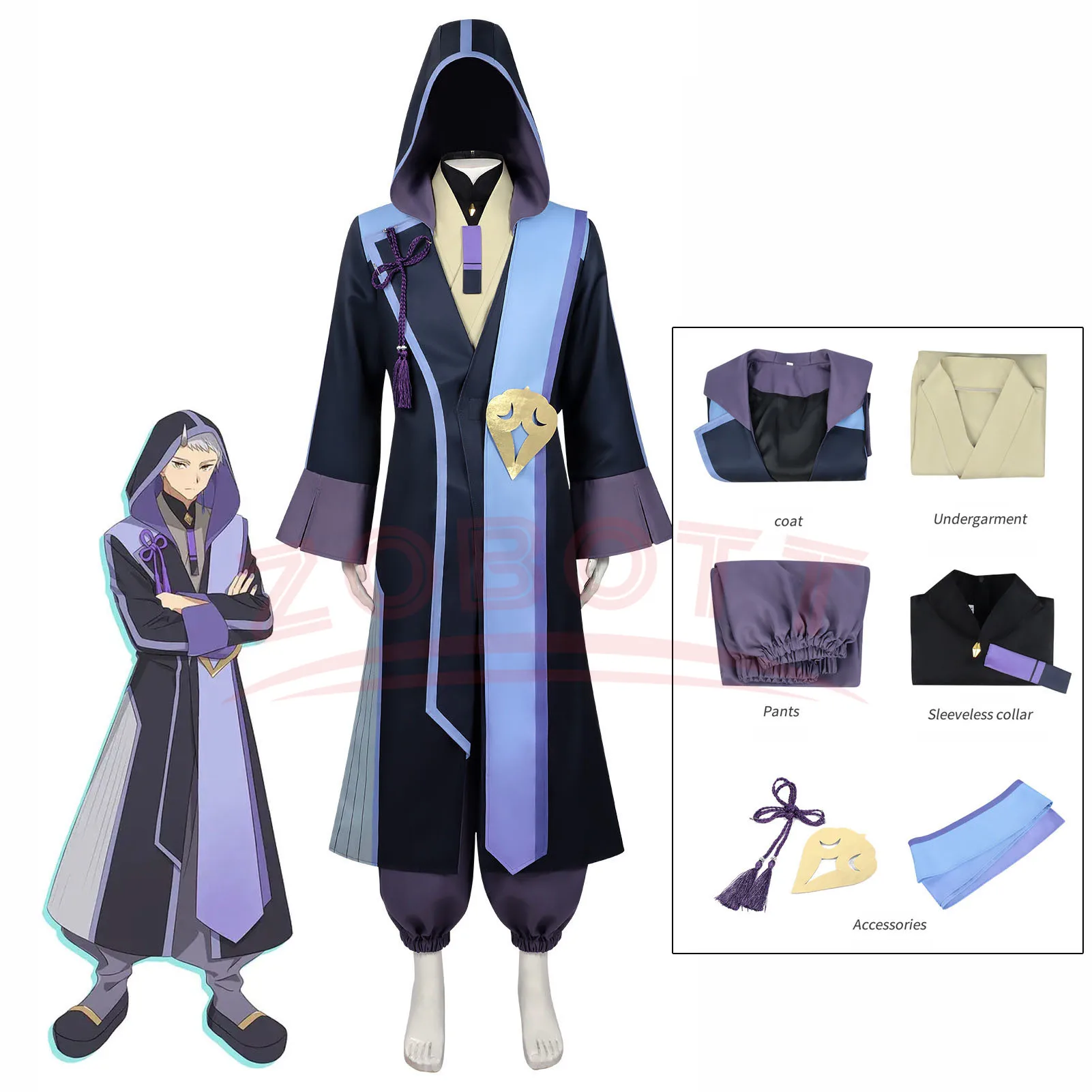 

Anime Cosmic Princess Kaguya! Cosplay Costume For Women Men Full Set Clothes Halloween Carnival Party Dress Up
