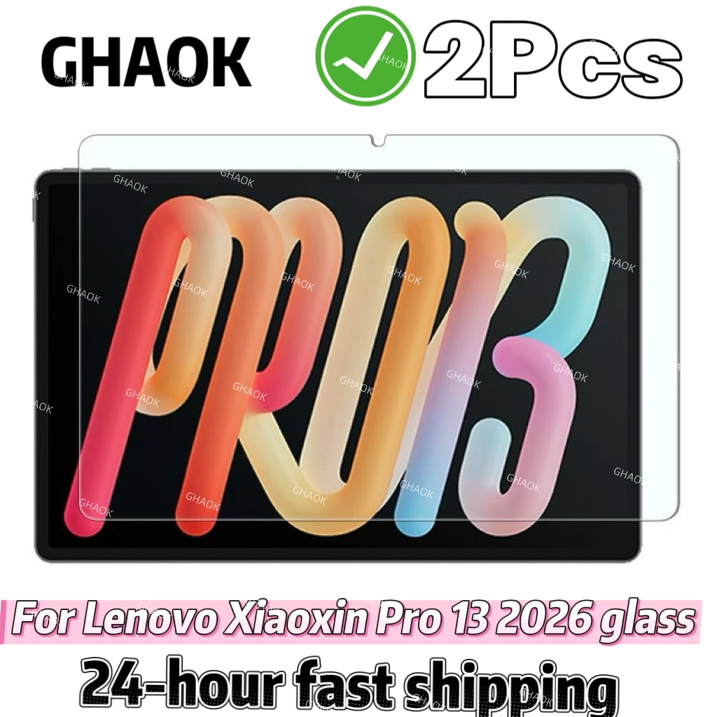 

On Lenovo Xiaoxin Pad Pro 13 HD Tempered Glass Screen Protector For Lenovo AI XiaoxinPad Pro 13" Scratch-Proof Film 2-Pack