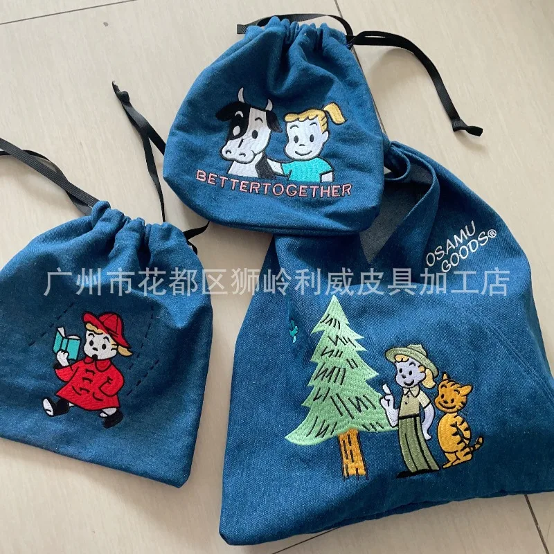 Hot OSAMU GOODS Series Fashion - Embroidery Bag ulasan dan harga