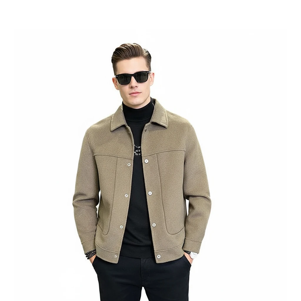 

2025 Korean Casual Woolen Coat - Shopkeeper Style Jacket & Outerwear