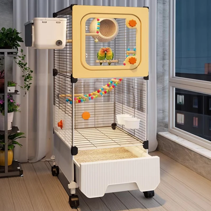 

Cockatiel Birds Bird Cages Parrot House Aviary Houses Outside Bird Cages Outdoor Feeder Metal Jaula Para Canarios Bird Supplies