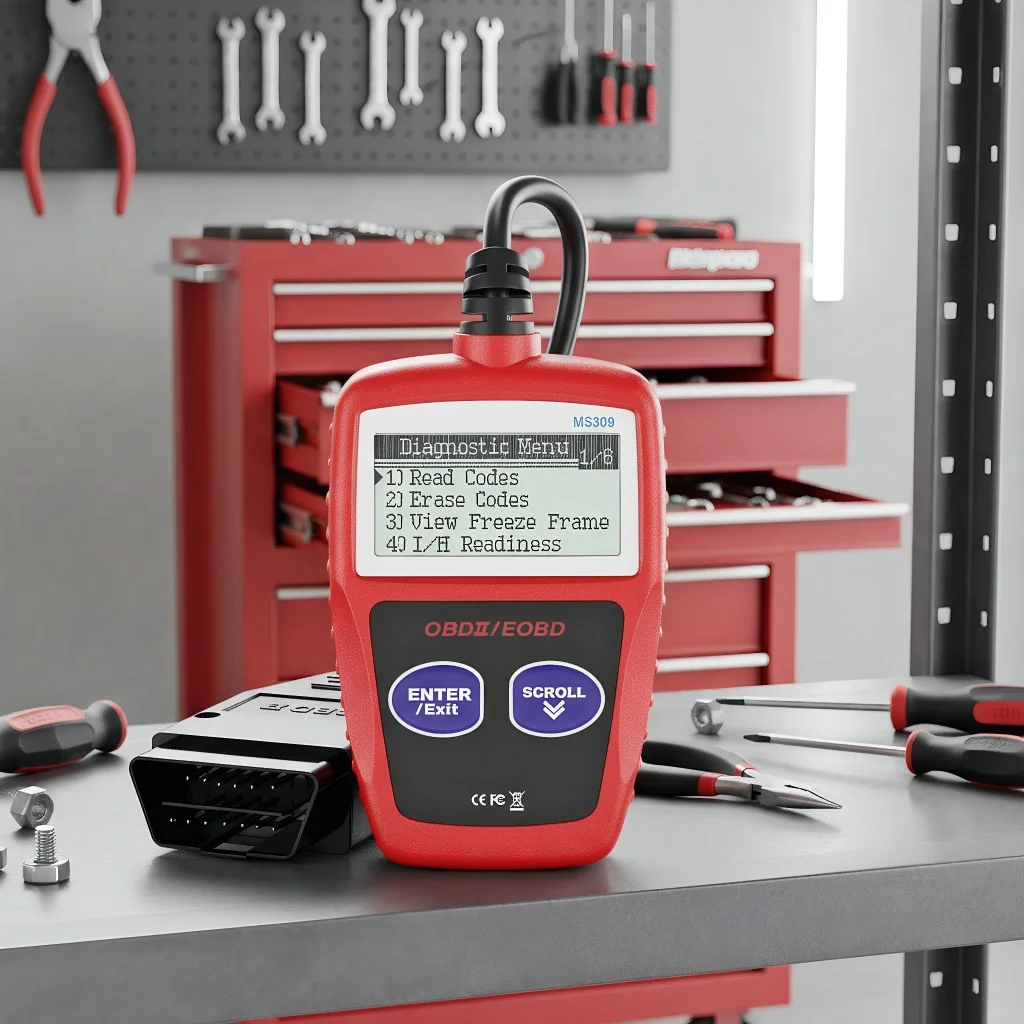 

Модернизированный диагностический инструмент MS309 Pro Plus: усовершенствованный сканер считывателя кодов неисправностей OBD2/OBDII/EOBD с расширенным тестером обнаружения ошибок