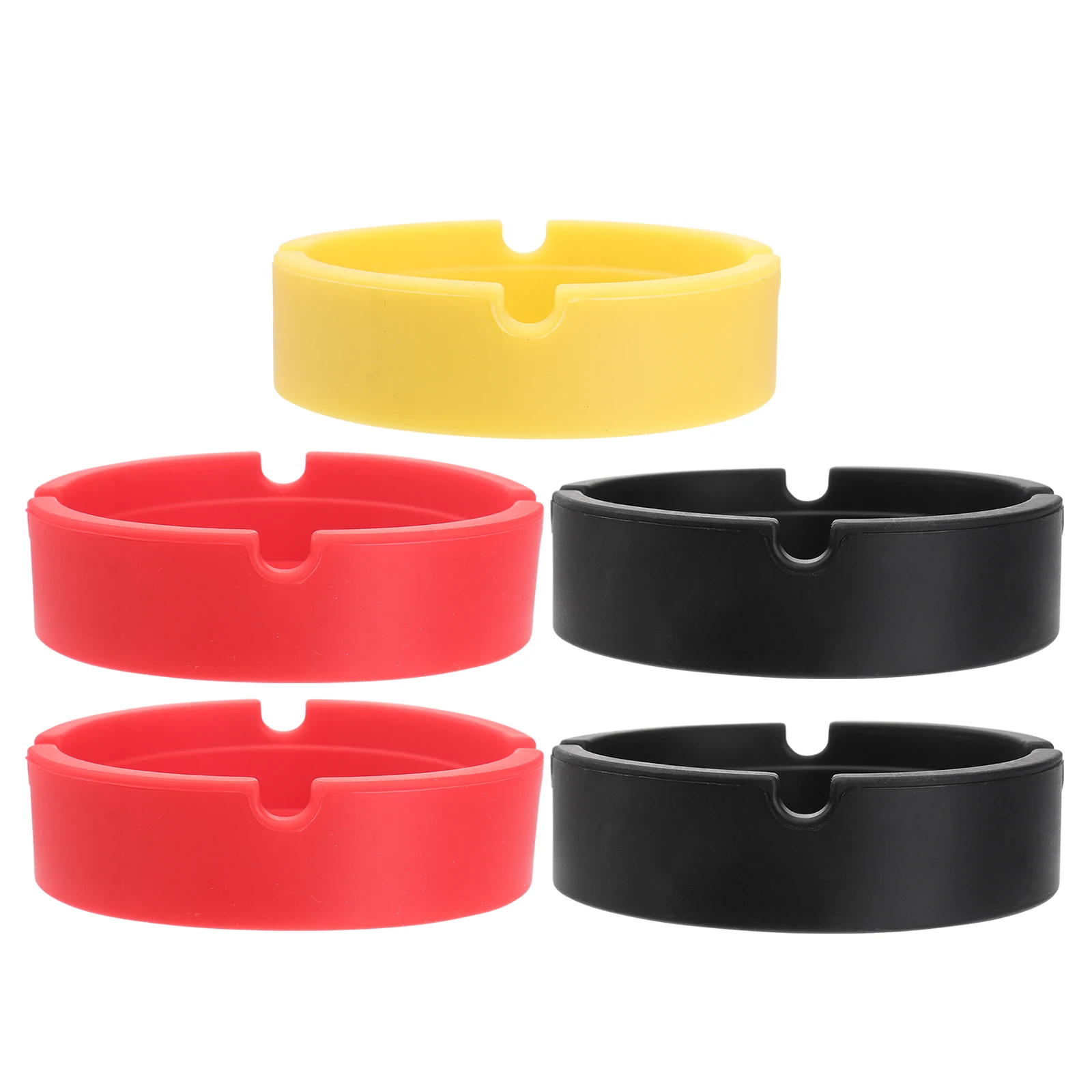 

5PCS Silicone Ashtray Soft Unbreakable Heat Resistant for Home Outdoor Camouflage Easy Clean Living Room Bedroom Decor Gift