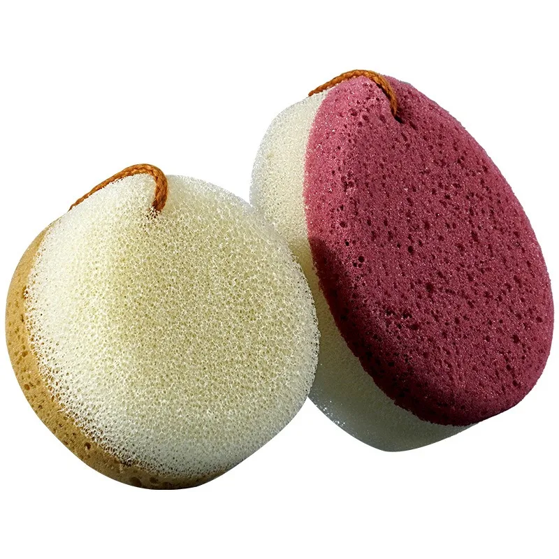 Double-Color Honeycomb Hole Imitation Loofah Bath Sponge Female Bubble Bath Cotton Soft Absorbent Bath Brush