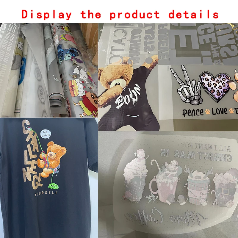 Luxury Brand Logo DIY iron on transfer for clothing dtf transfers ready to press Heat Transfer Printing