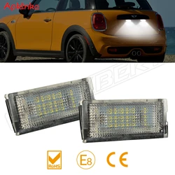 2PCS White 18SMD Car LED License Plate Light Lamp Beads For Mini Cooper R50 R52 R53 Car LED Light Source Rear Lamp Accessories