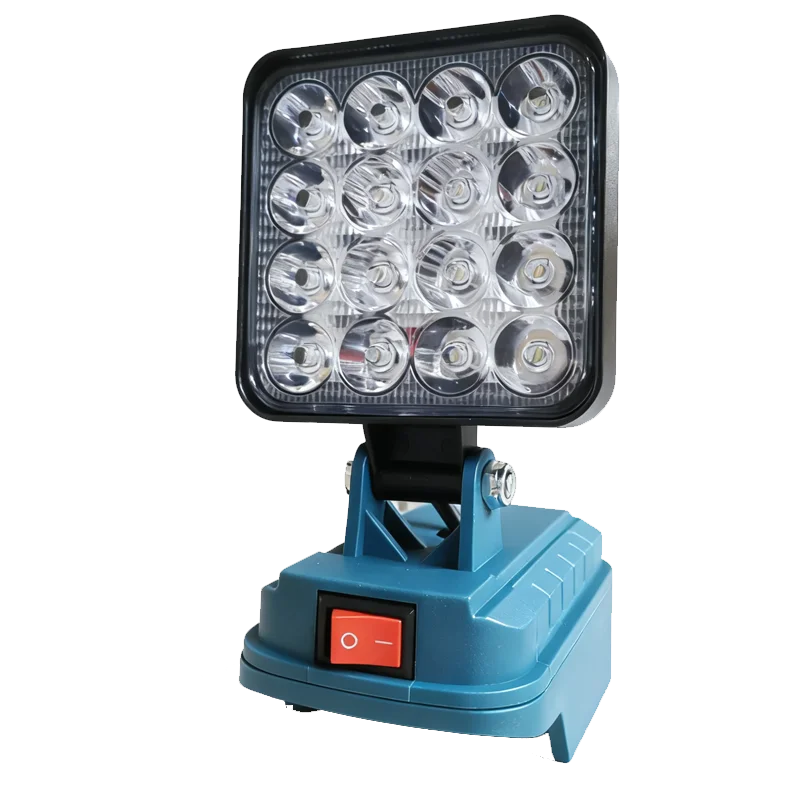 3/4inch LED Work Light, Heavy Duty Adjustable Battery Powered Lamp for Job Site & Camping Emergencies (Battery Not Included)