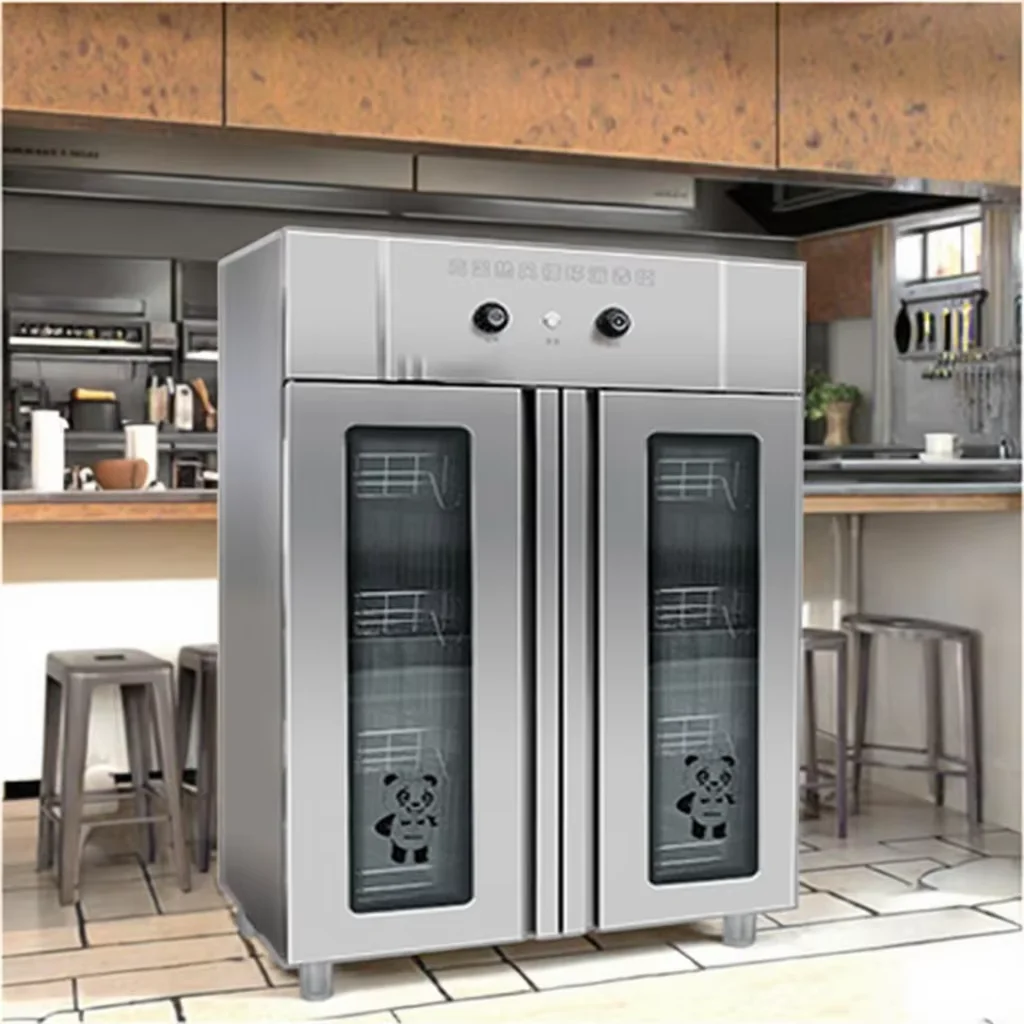 irculation، معدات المطبخ التجارية متعددة الوظائف الفولاذ المقاوم للصدأ أدوات المائدة مطعم خزانة التطهير، الهواء الساخن ج #3