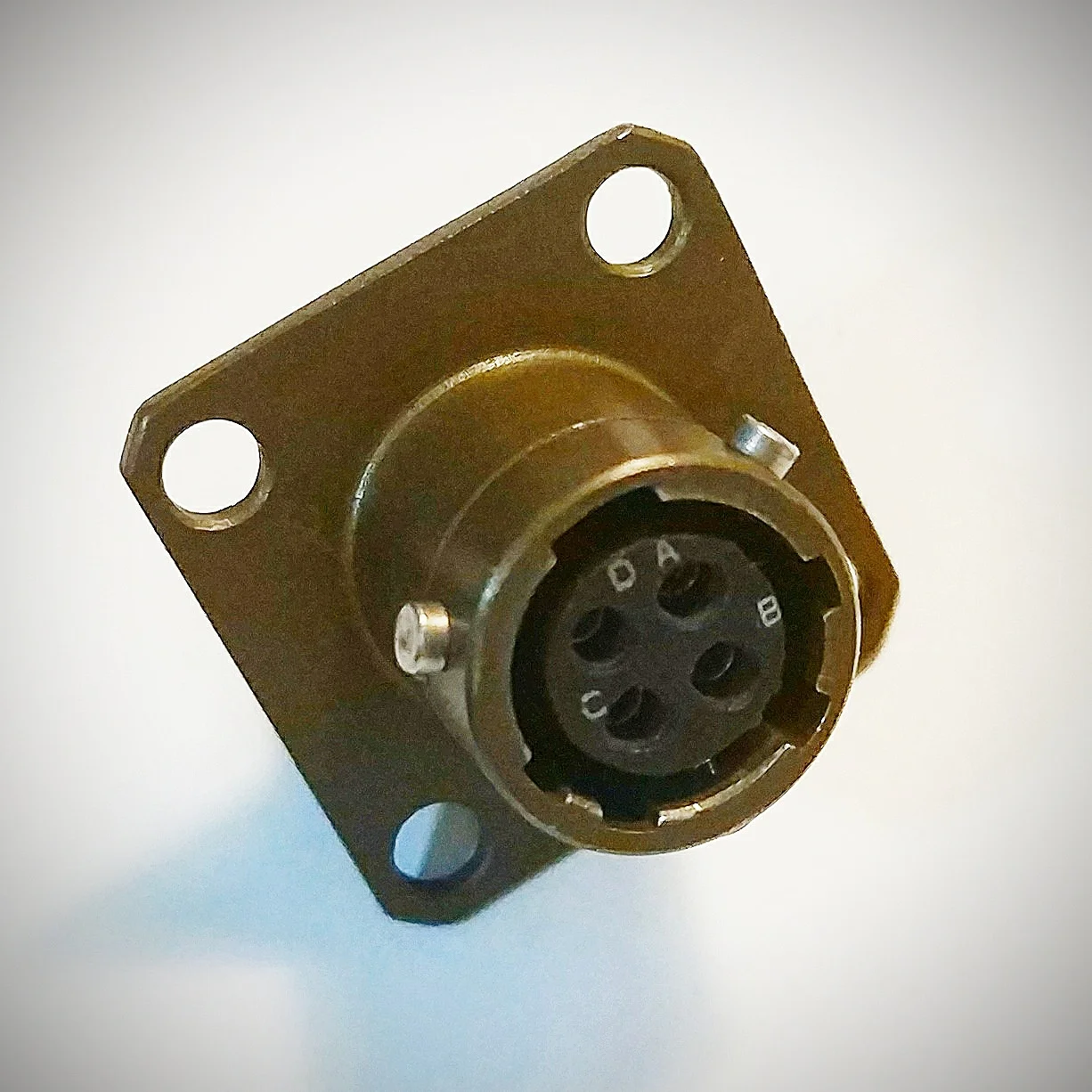 General Purpose MS26482 Series Aviation Socket MS3112E8-4S, 4 Core, Bayonet Fast Connection