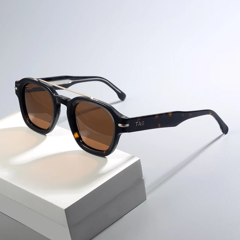 TAG 헤제키아 빈티지 아세테이트 편광 선글라스 남성용 고품질 레트로 디자이너 2025 선글라스 여성용 럭셔리 브랜드 선글라스