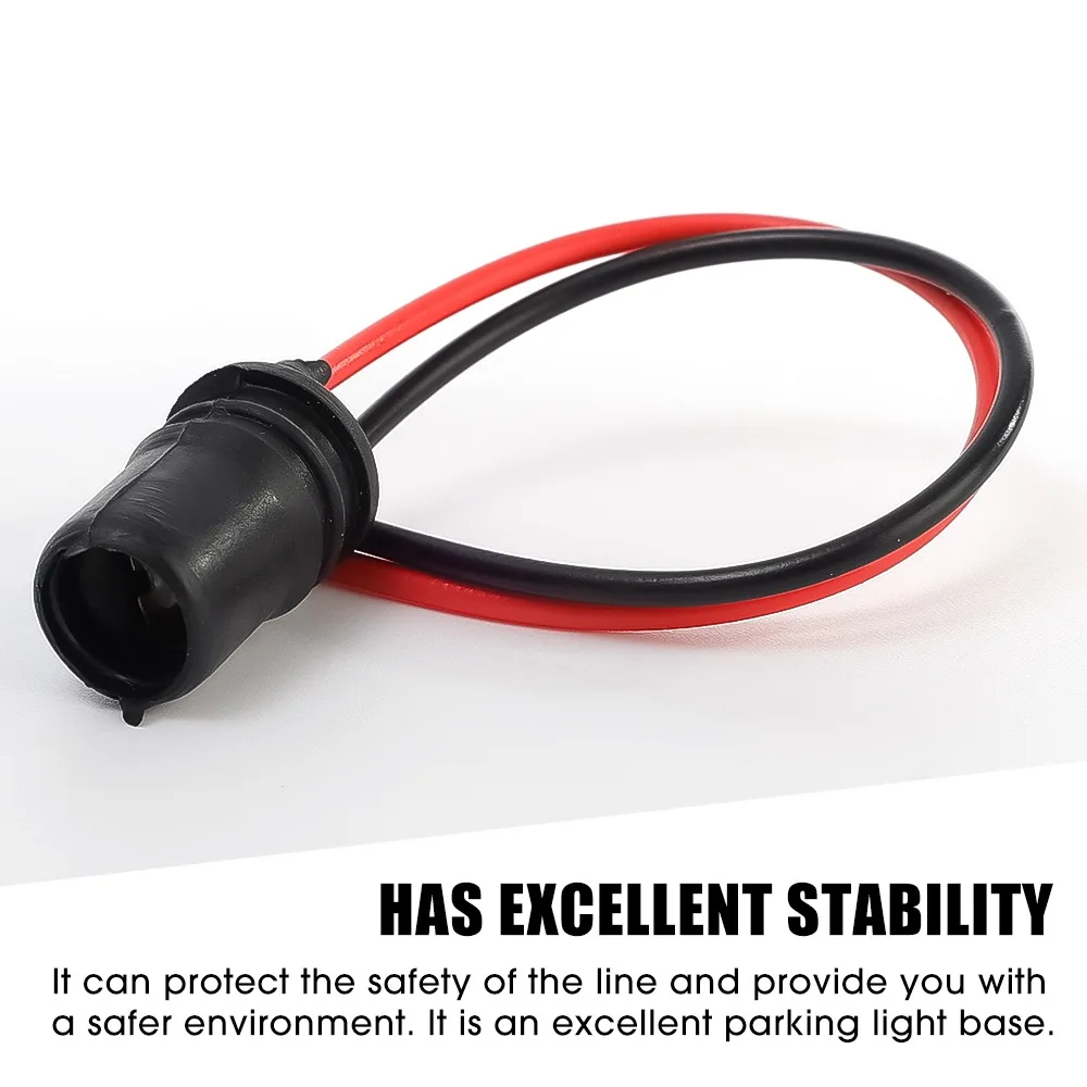 DC12V T10 W5W 147 المقبس ماركر أداة أضواء حامل موصل سلك لمبة لينة المطاط تسخير استبدال قطع غيار السيارات 4/1 قطعة #4