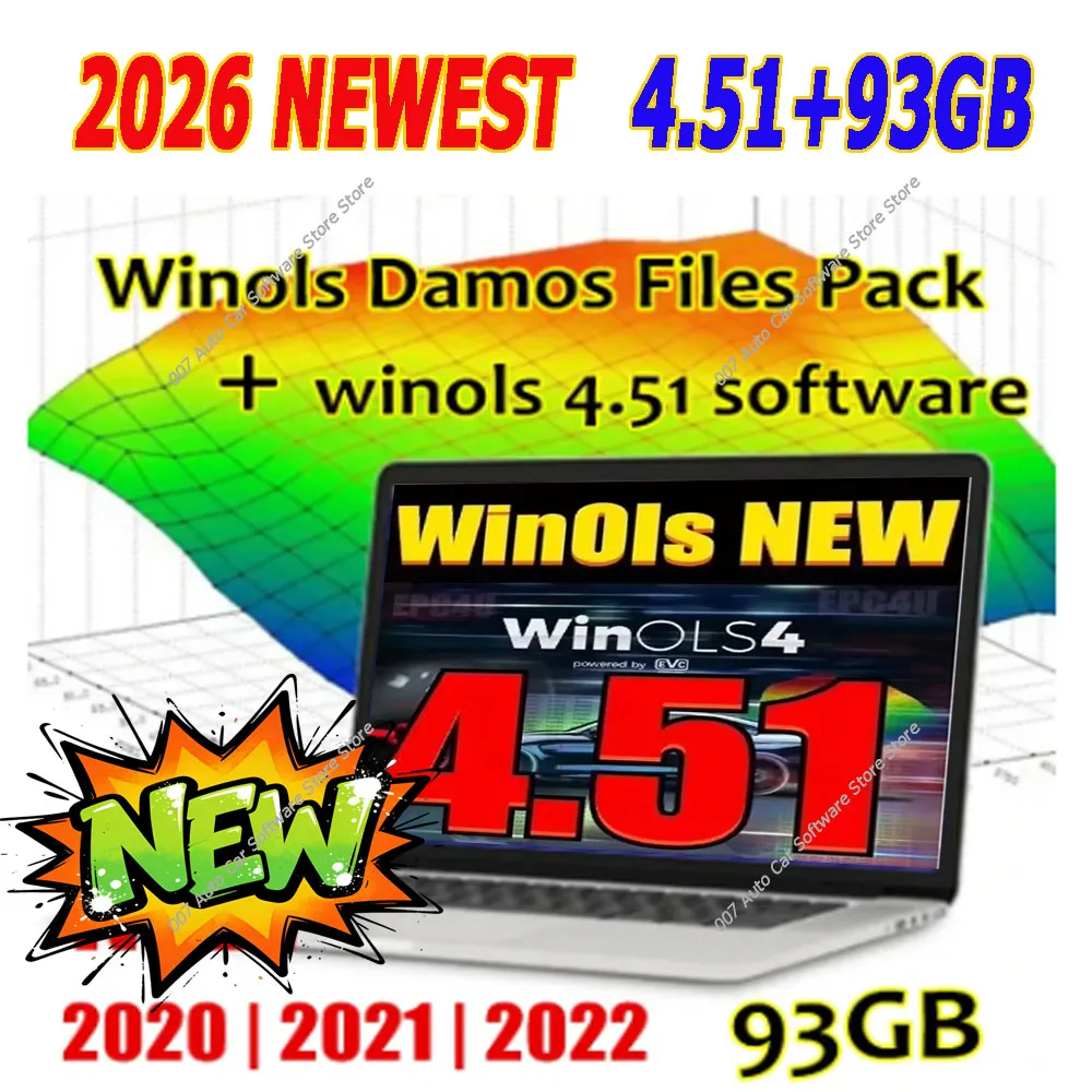 

Winols 4.51 Software 93GB WINOLS DAMOS Big Archive Damos Mappacks BIG PACK Chip Tuning Maps Data File for Car Performance Enhan