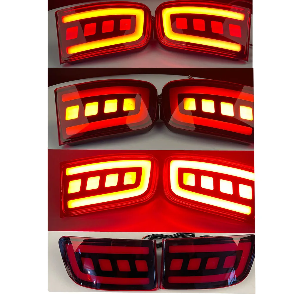 

LED Rear Lights 8158160100 LC120 Fj120 120 2003 to 2009 For Toyota Land Cruiser PradoRED Reflector Brake Bumper Lamp