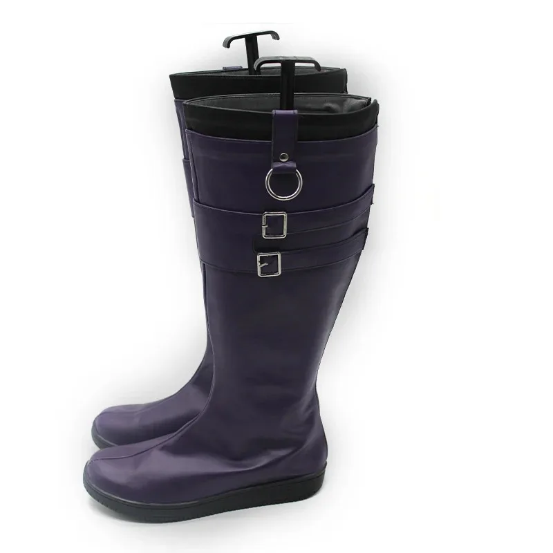 2025 11, игра Danganronpa Trigger Happy Havoc Kyoko Kirigiri, обувь для косплея, фиолетовые высокие сапоги на высоком каблуке