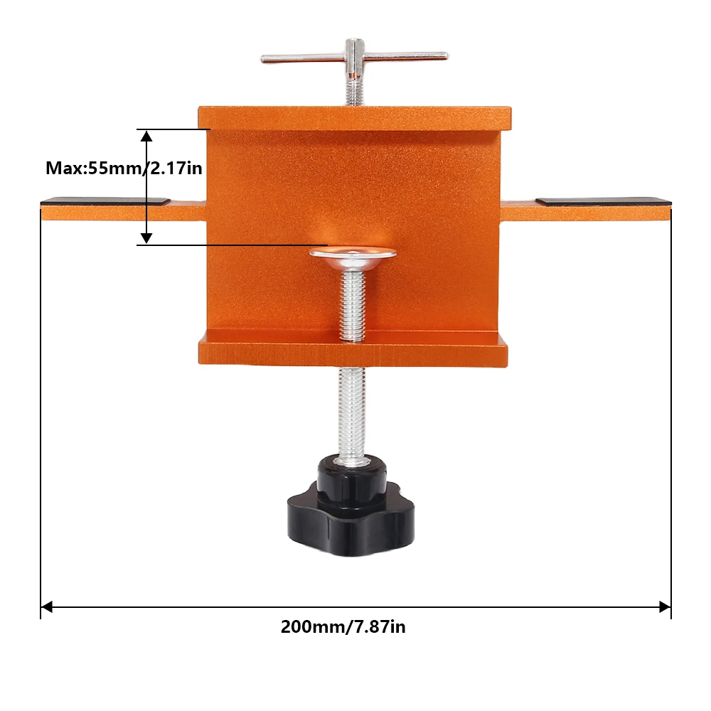 Cabinet Door Mounting Jig, Support Arm and Clamp Integrated, Aluminum Alloy Body Heavy Duty Tool for Cabinets with Face Frame