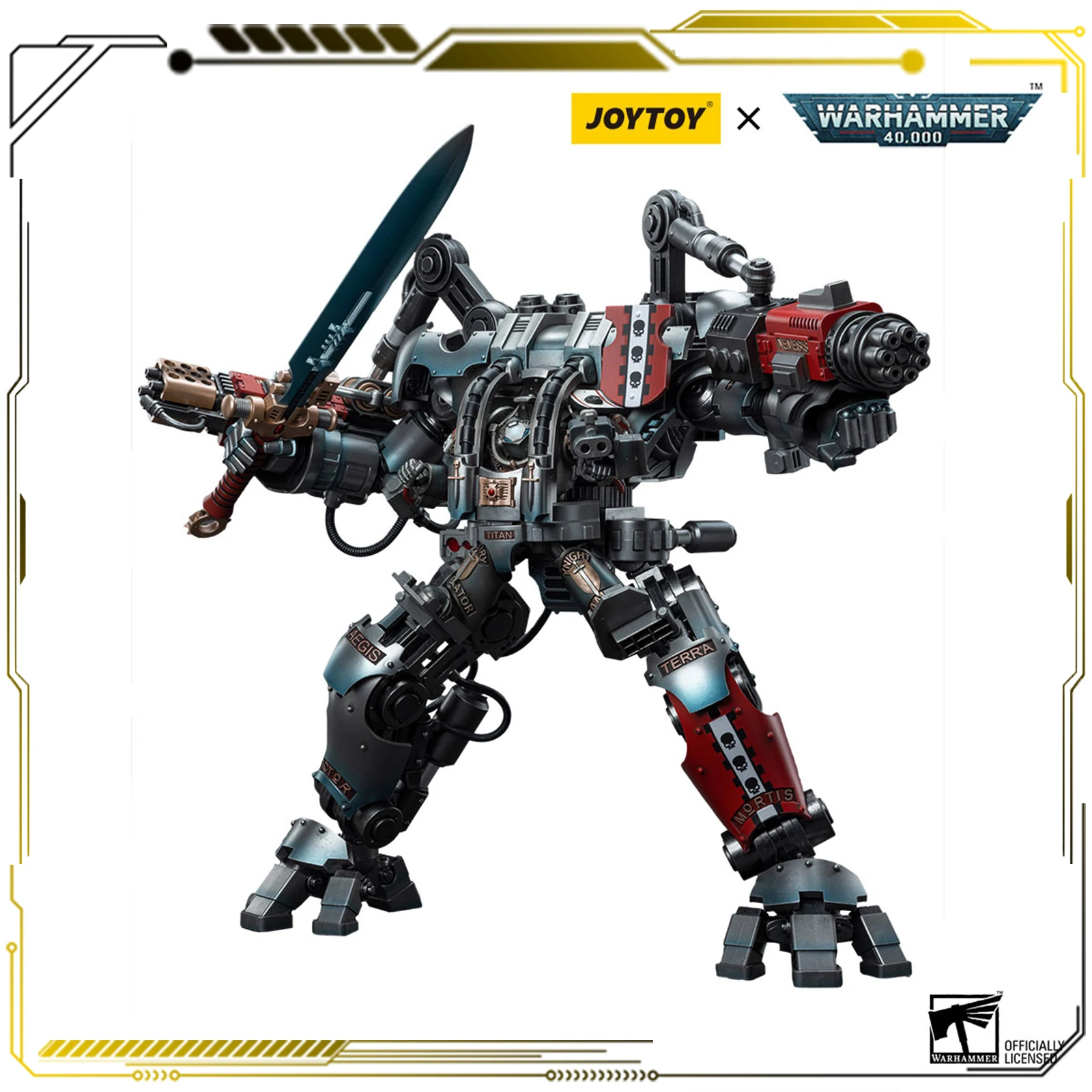 

JOYTOY Warhammer 40000 1/18 Action Figure Grey Knights Nemesis Dreadknight JT7592 Collectible Toys Teens Adults Game Fans Gift