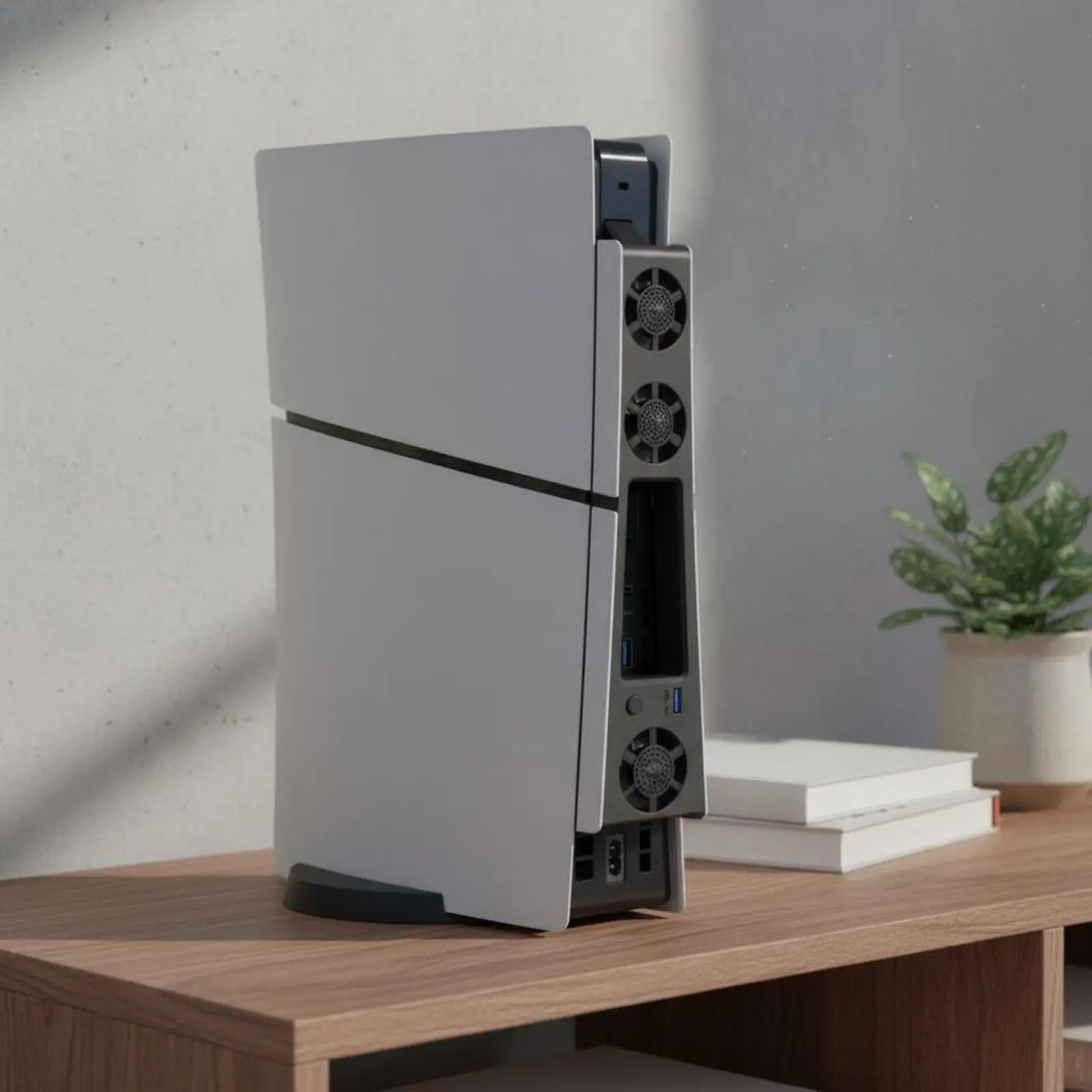 Gaming Console Cooling Solutions High Performance Triple Fan Cooling System Heat Resistant for PS5 Slim Edition
