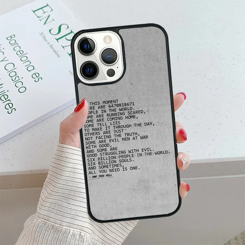 Funda de teléfono móvil One Tree Hill Heart, carcasa para IPhone SE2020, 15, 14, 13 Pro Max, 12, 11 Pro Max, 8 PLUS, 7PLUS, XR, XS Mini