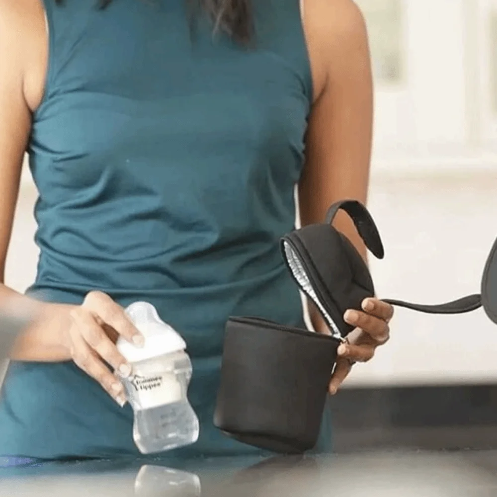 

Anti-Shock Milk Warmer Bottle Bag Scratch Protection Waterproof Thermal Mommy Bag Portable Cart Hanging Bag Baby Feeding