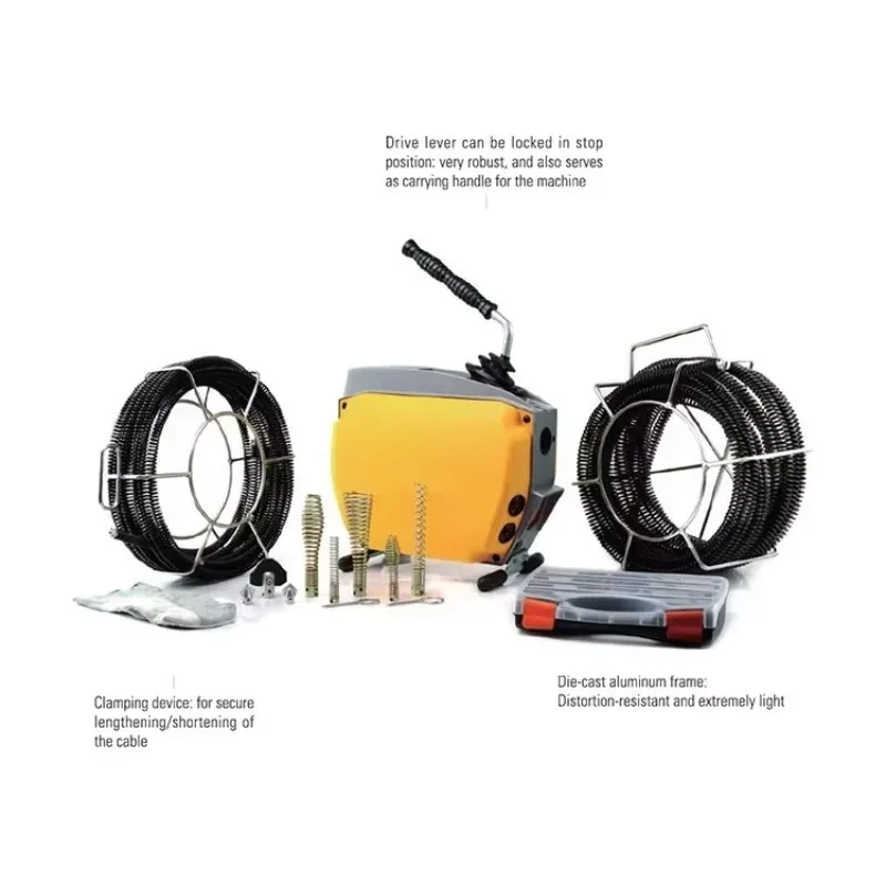 

370W Sewer Cleaning Machine for Africa Drain Line Cleaner 50mm-200mm Pipe Cleaning Tool for Home Garbage Disposal