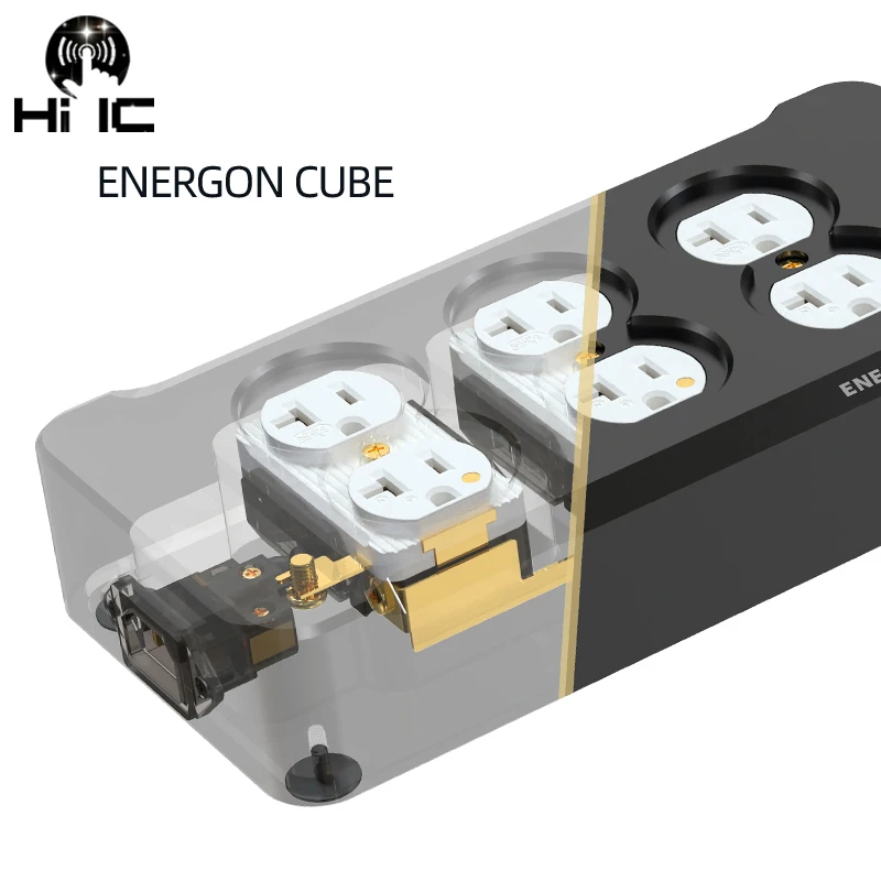 AudioBastion Hi-Fi Audio Power Strip Power Supply Socket Gold-Plated Outlets Anti-Vibration