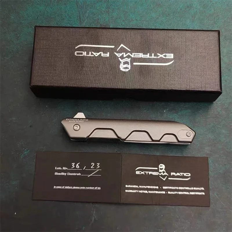 

Folding knife, portable mini knife D2 T6 blade, high-quality aluminum handle EDC outdoor camping, travel, survival and hunting