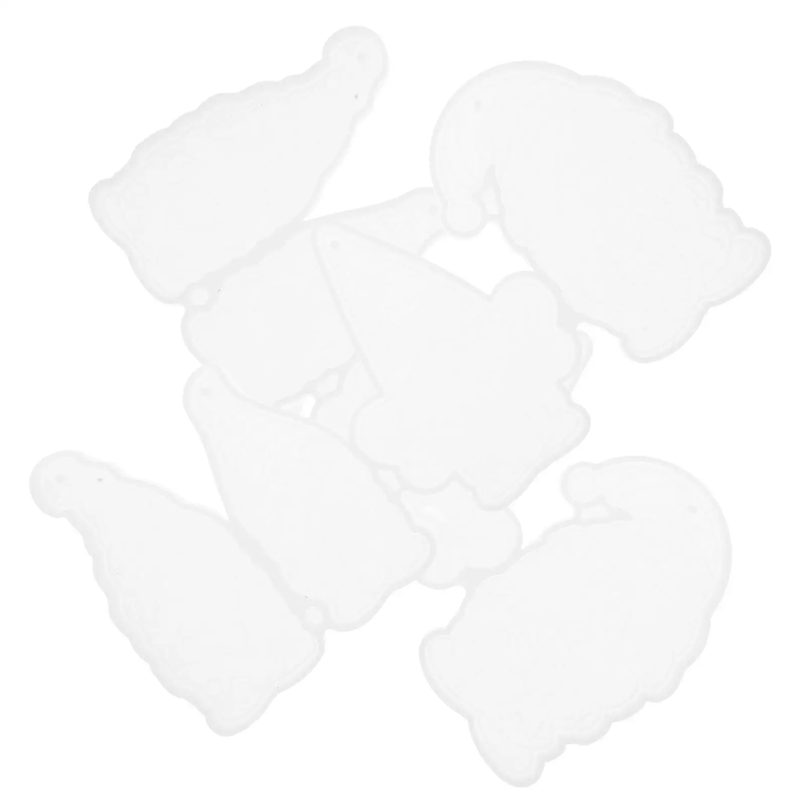

2 Pcs Shaped Keychain Mold Jewelry Pendant Silicone Charms Transparent Silica Gel