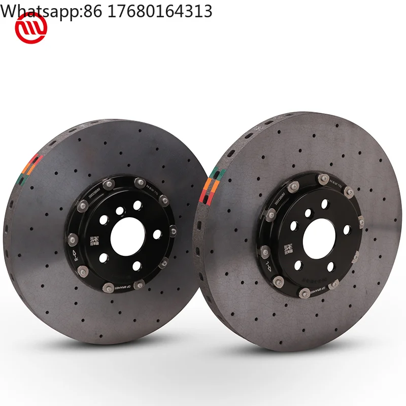 Custom Racing Long Fiber Carbon Ceramic Brake Disc CCB Full Size 390/405/420/440MM Rotor for Dodge Charger Challenger Ram 1500