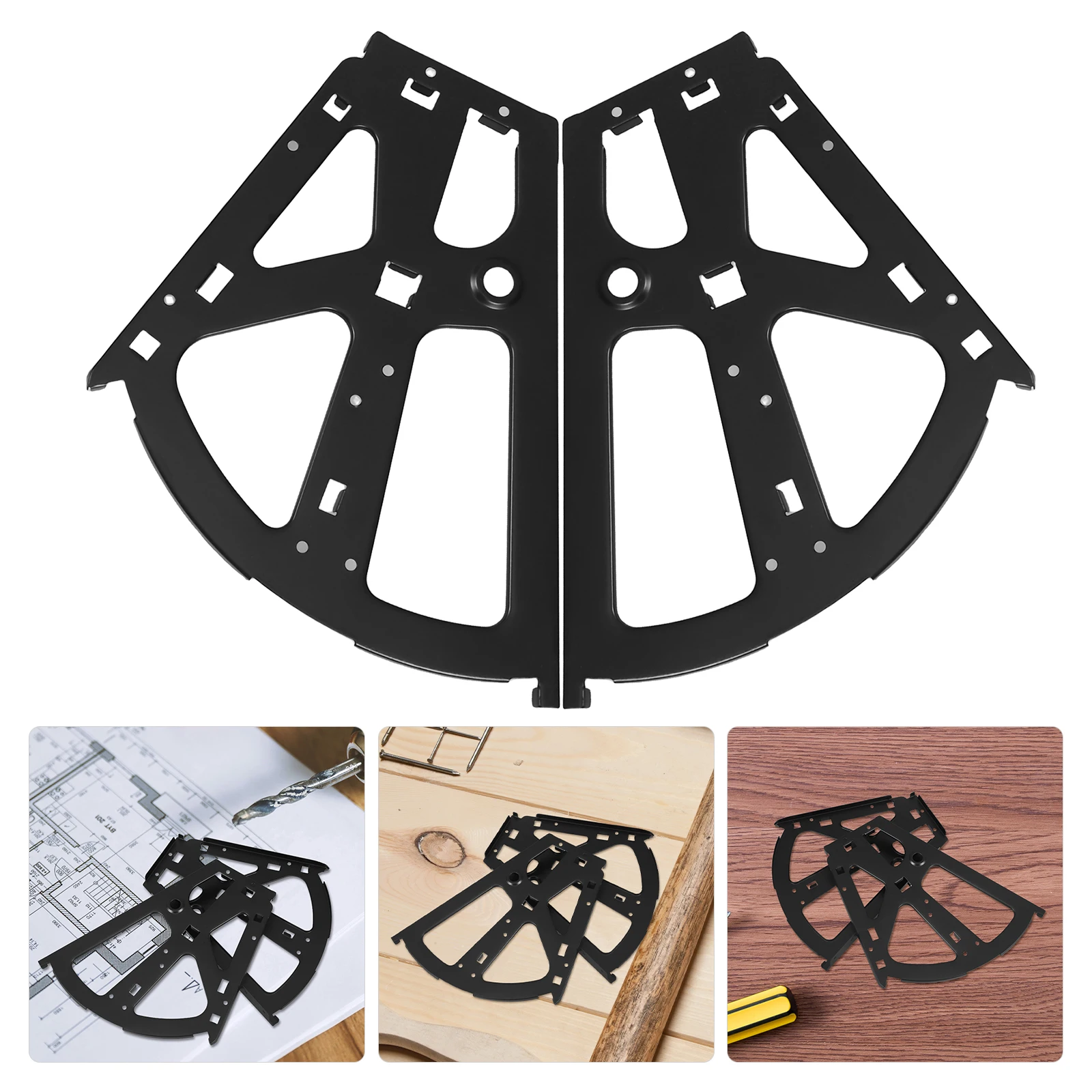 

2pcs Black Single Layer Flip Shoe Cabinet Hardware Concealed Metal Hinges Smooth Operation Spacesaving Design Shoe Rack Hinges