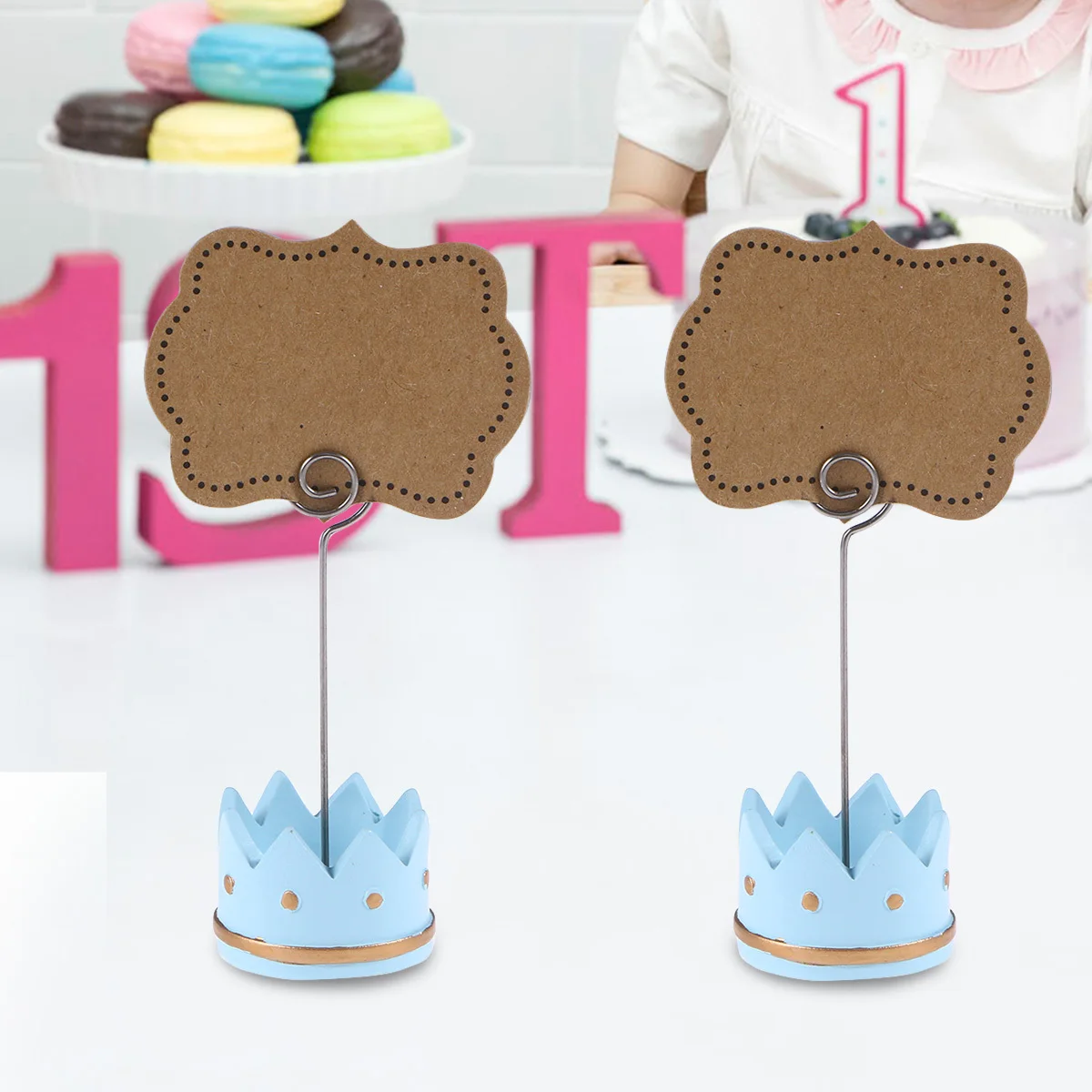 

6Pcs Memo Clips Mini Note Holders Fun Table Decor for Wedding Engagement Bridal Showers Price Tag Holders