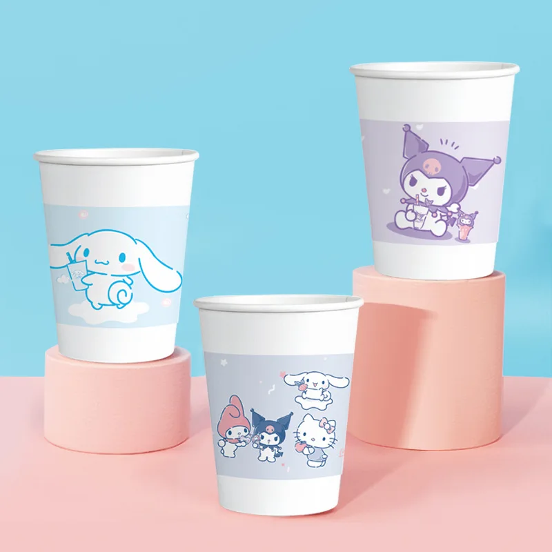 Multi-Style Printed Paper Cup, One-Time Environmental Protection, Office Home Out, Cold and Hot Drink, Logo Cup Customization