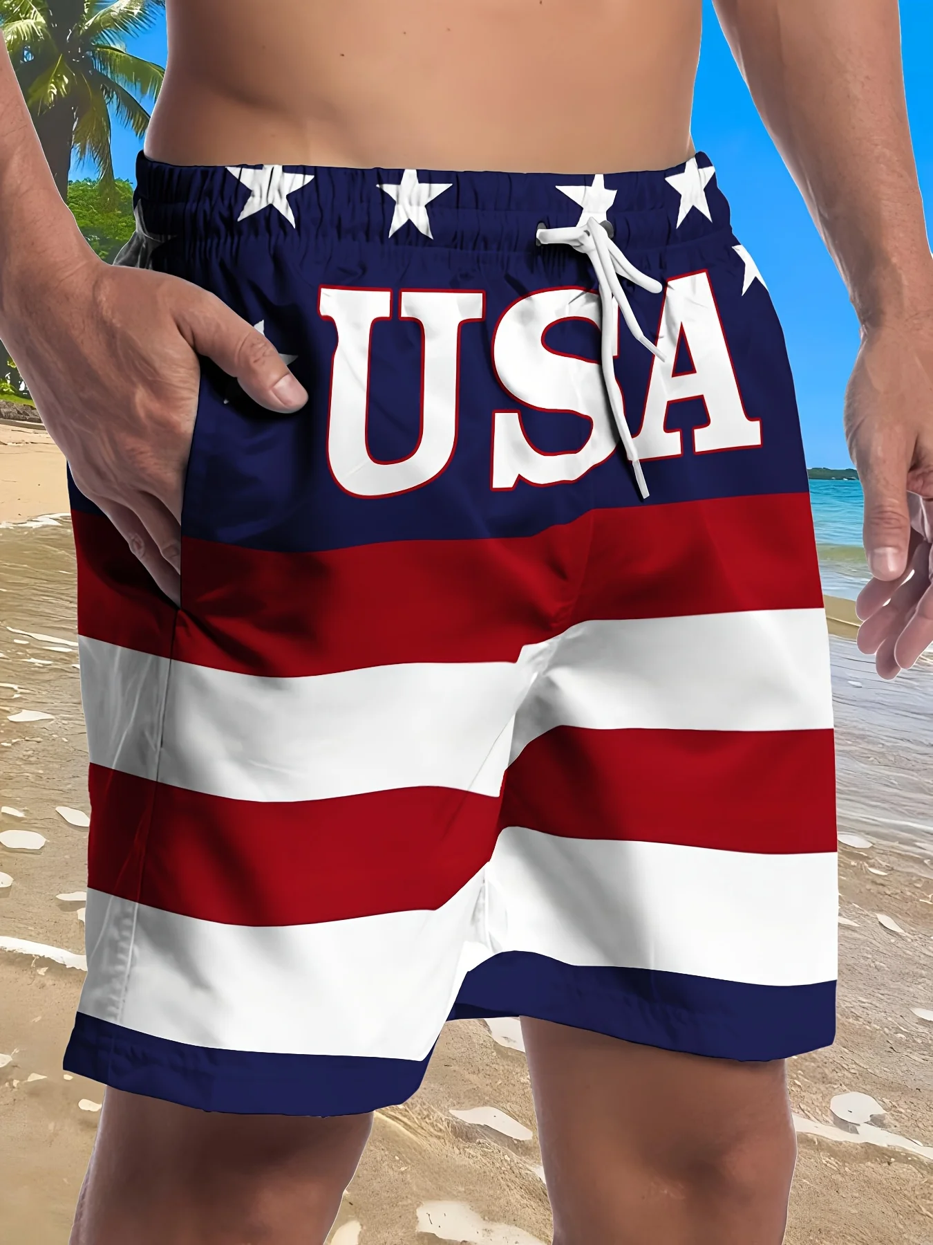 

2026 Summer Men's Short Pants - 3D Printed Design Breathable Lightweight Stylish and Fashionable Outdoor Men's Pants