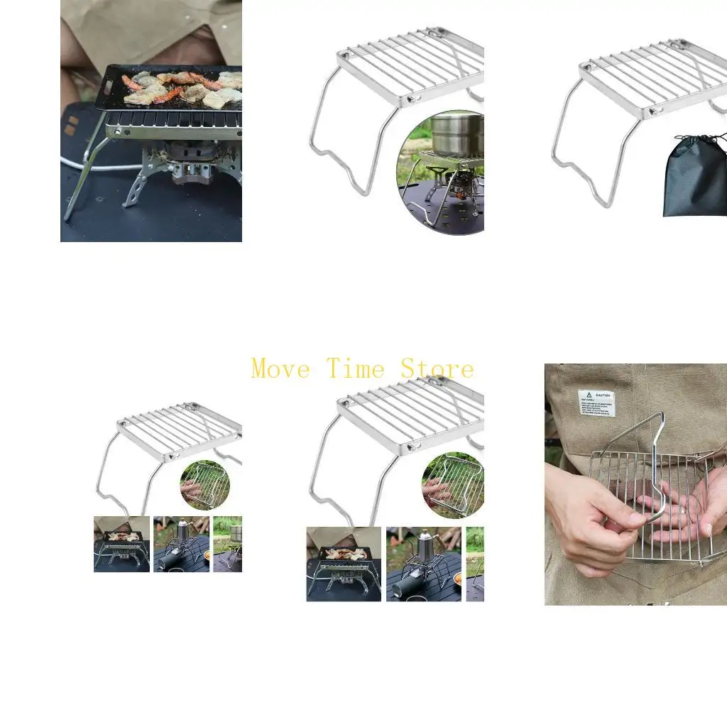 92ME Campings Pit Folding Campfire Grill Outdoor Cooking Equipment Enduring