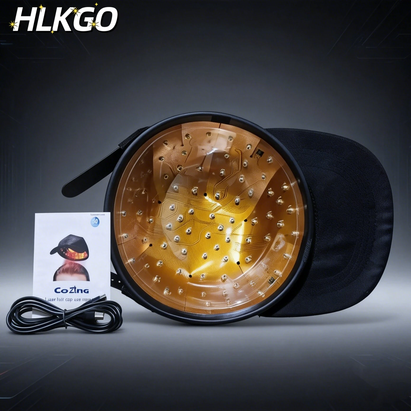 Fast Hair Growth Laser Cap with 96pcs 650nm Lasers Red Light Therapy for Effective Follicle Activation and Thicker Hair