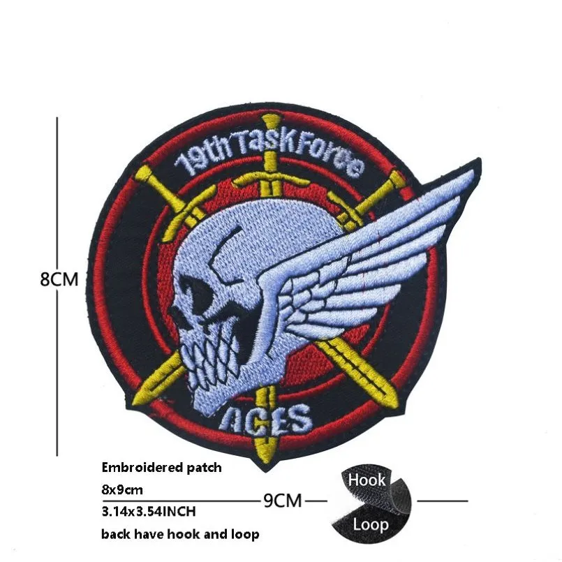 Parche táctico bordado Ranger CHOST Ghost Squadron para mochila - imagen 3