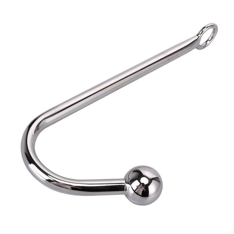Stainless Steel Metal Hook With Round Head And Single Bead Sex For Flirting Anal Masturbation Erotic SM Adult Toy