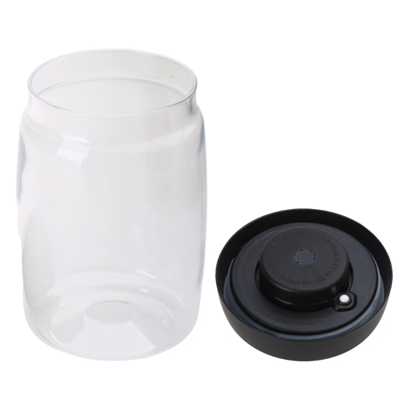 Glass Coffee Beans Storage Jar Vacuum Sealed Airtight Canister Kitchen Container Dropsale