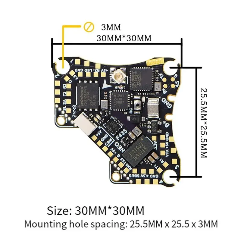 FBIL-F435 NEO 1S AIO Vluchtcon - Drone Flight Controller recensie en prijs
