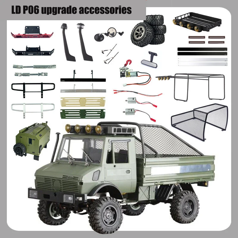 

17 Landa Technology LD P06 Upgraded Parts DIY Metal Wiper Rear Bucket Water Throat Remote Control Car Accessories P06