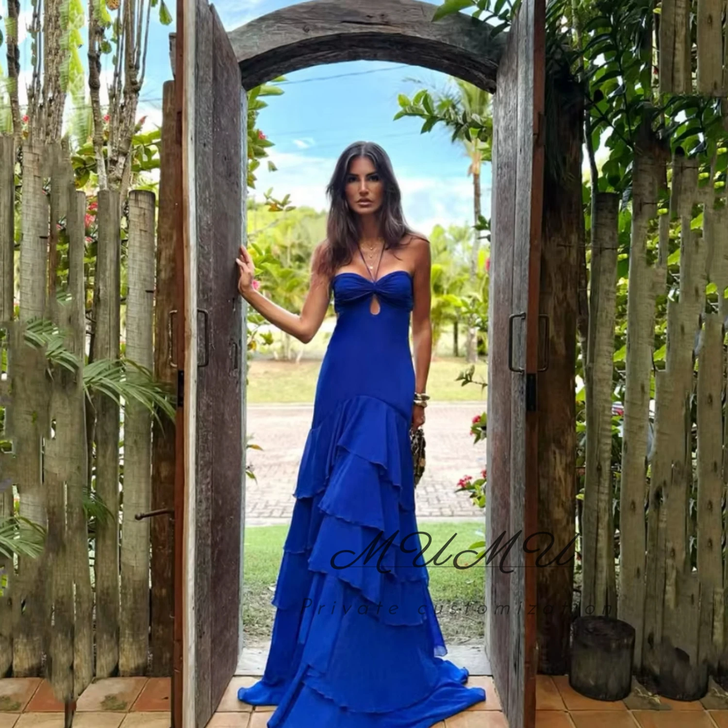 

MuMu Customized Women's Evening Dresses Elegant Wedding Party Dress فساتين سهرة Платье Вечернее Elegant Chic Dress for Party