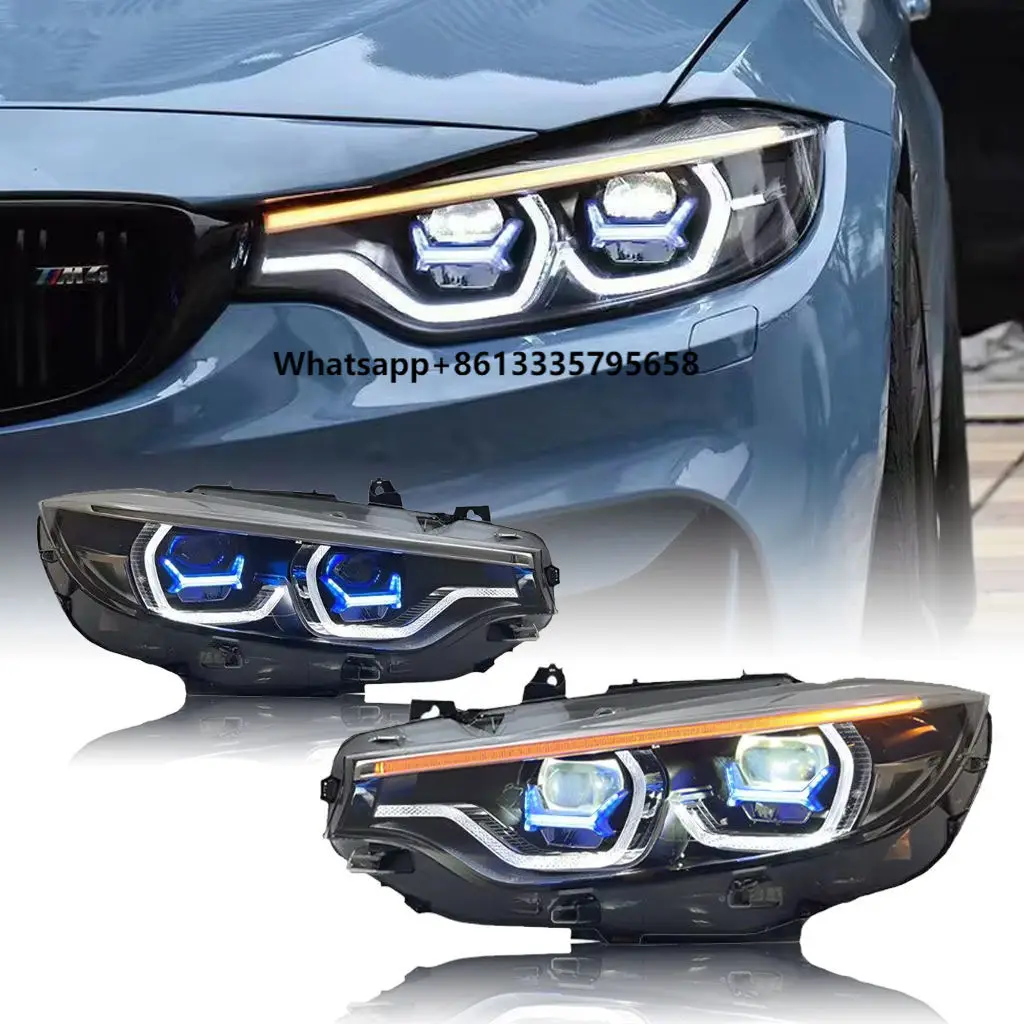 

Ikon Style 2013-19 for 4 Series F32 440i F33 F36 M3 F80 M4 F82 Upgraded LED Headlights Left Hand Drive Plug and Play