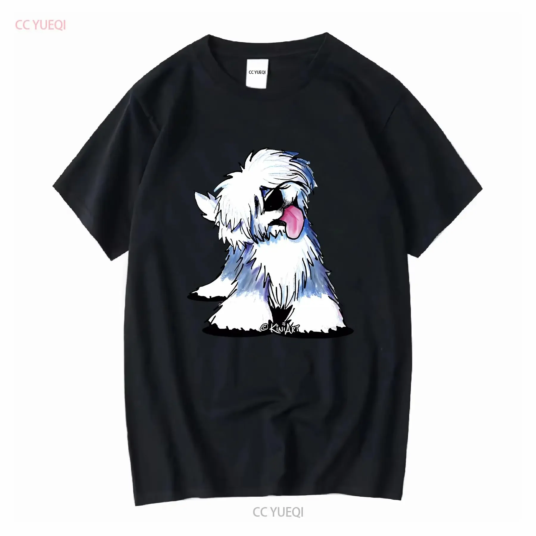 Inktastic Old English Sheepdog Baby T Shirt KiniArt Oes Sheepdogs Dog Dogs Kim vintage Washed Breathable Comfortable Soft