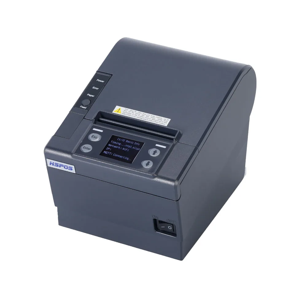 250mm/s Fast Speed 80mm Desktop Thermal Receipt POS Printer USB LAN WIFI Bluetooth Printer Support Ubereat Doordash