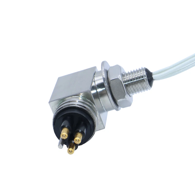 IP68 Right-angle Waterproof Marine Wire Connectors ROV Underwater Connector Submarine Power Cable 2 Pins Male And Female