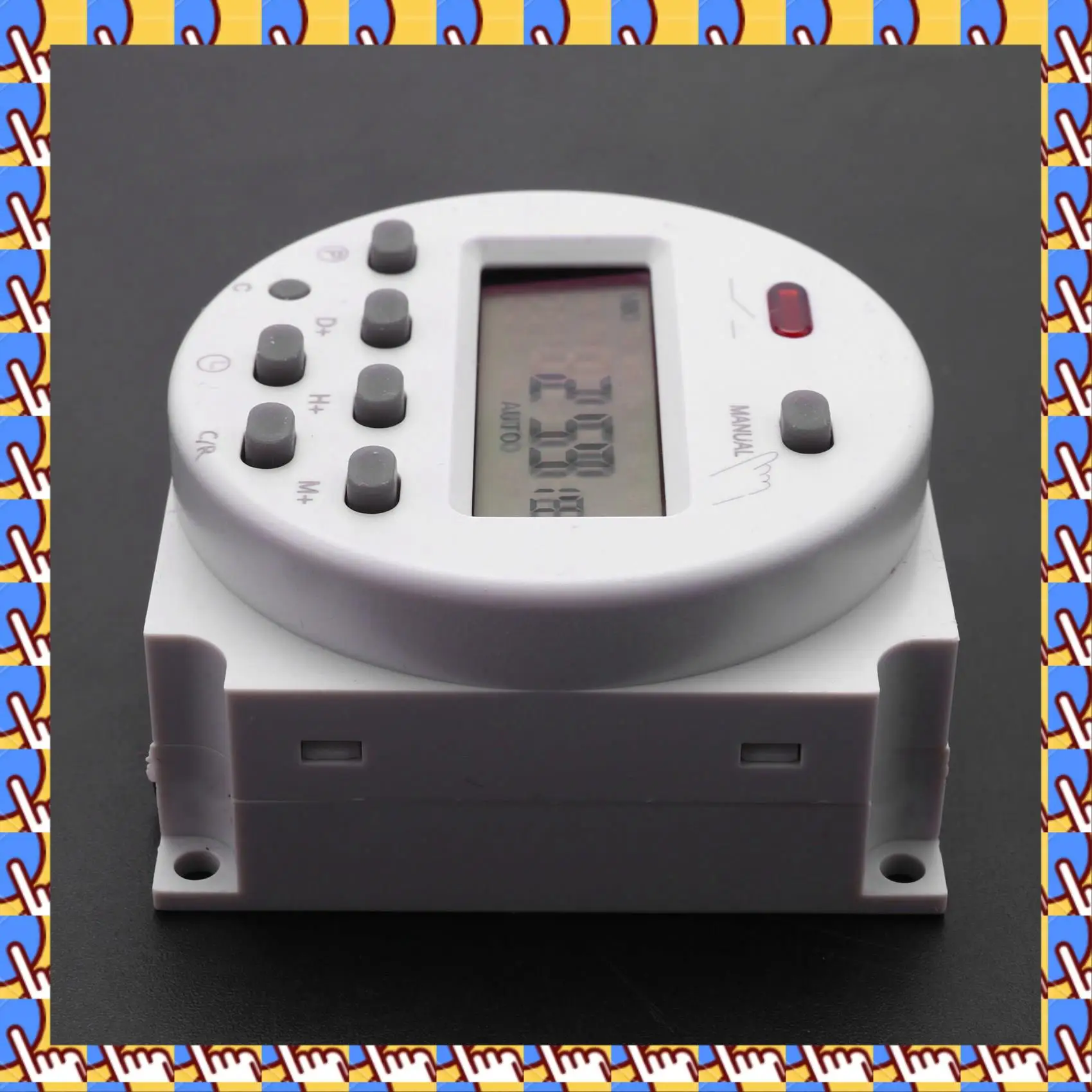 

A79I 2X новый ЖК-дисплей с цифровым управлением, программируемый таймер постоянного тока 12 В 16 А, реле времени