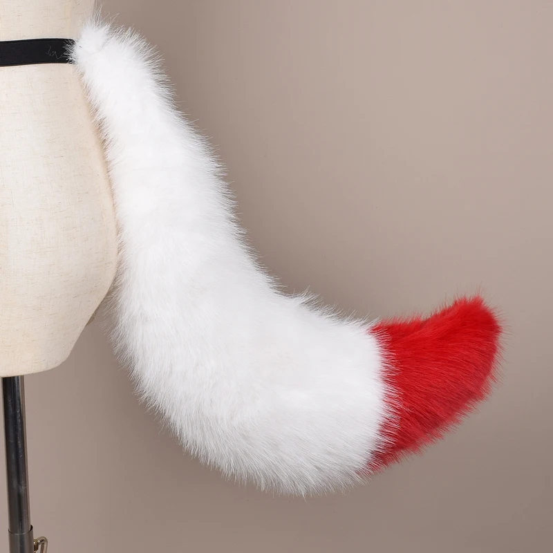 Halloween chat renard queues Anime Cosplay Costumes grandes queues chien queue en fourrure jeu de rôle fête Performance accessoires queue de fourrure pour les femmes