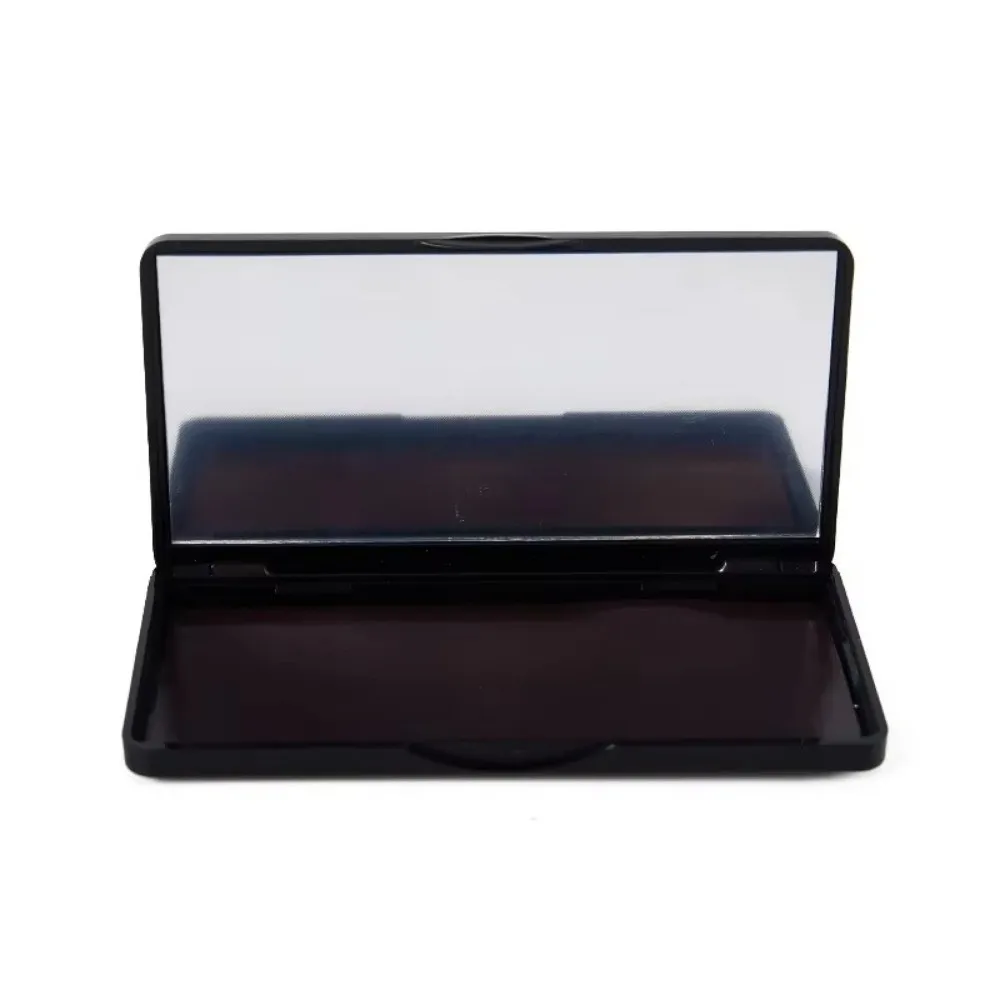 

Portable Professional Palette Holder Box Magnetic Black Eye Shadow Case Empty with Mirror Makeup Case For Eyeshadow Powder Blush